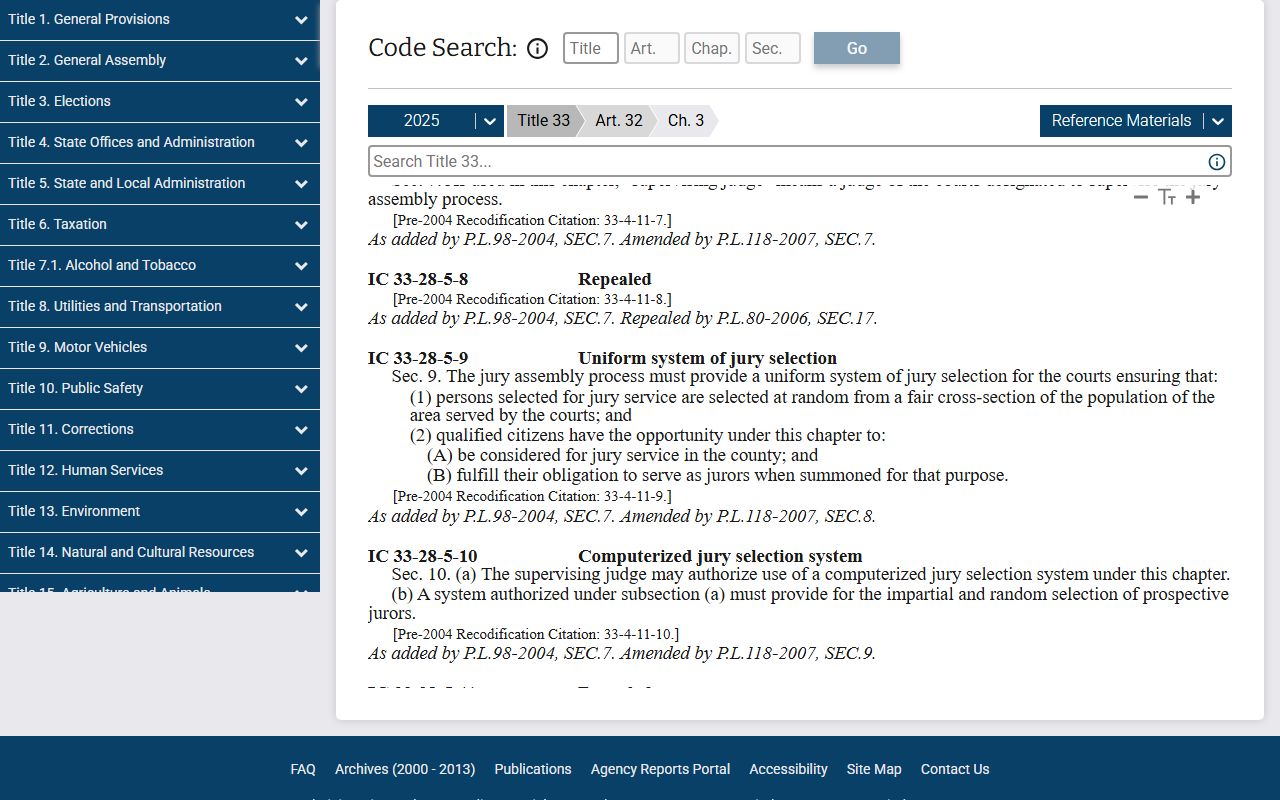 Martin County court dockets Indiana clerk records statute source