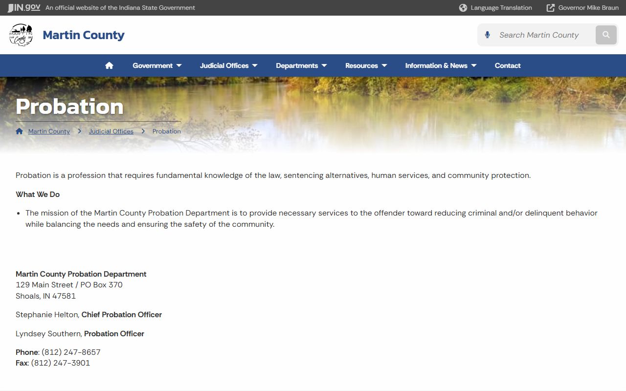 Martin County court records Probation page