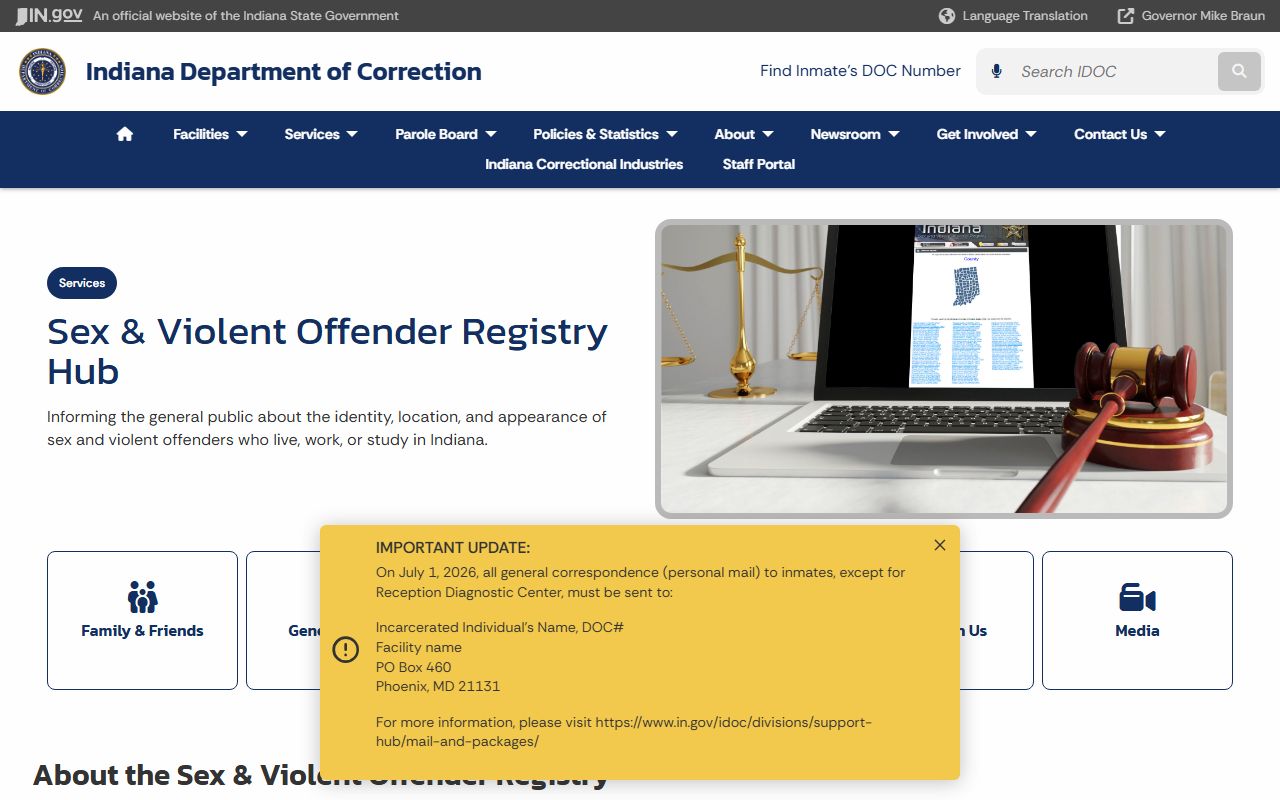 Martin County inmate records sex and violent offender registry